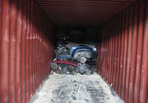 Auto Engines in Container