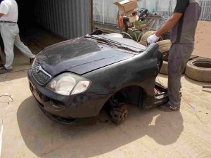 Toyota Corolla Fielder in Half Cut